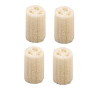OATIPHO 4 Piezas Esponja de Ducha Exfoliante de Loofah Natural para Baño Cepillo Suave para Espalda y Cuerpo para Hombres y Mujeres Limpieza Profunda y Material Duradero y Cómodo