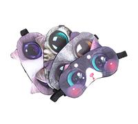 OATIPHO 4 Piezas Máscara para Ojos Ajustable de Set Diseño de Gatos Máscaras de Creativas y Adorables Bloqueo de Luz para Reparador