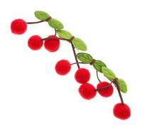 OATIPHO 4 Piezas Pasadores de cereza vistoso clips chicas pinzas de cocodrilo de cereza estilo pequeño acortar accesorios para el cabello de cereza niñas pinzas para el cabello niña tela