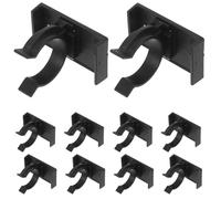 OATIPHO 40 Juegos de Clips Ajustables para Zócalos de Cocina Negros de Plástico Tornillos Clips Antideslizantes para Patas de Gabinetes Molduras Reforzadas para Renovaciones y Montaje