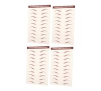 OATIPHO 4hojas Pegatinas Impermeables Para Cejas Reales Cejas Adhesivas Desechables Resistentes Al Agua Efecto Pelo Temporales De Larga Duración Para Maquillaje Para Mujeres