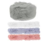 OATIPHO 4piezas Banda de Pelo de Felpa para Niña Coletero Precioso Aro Pelo para Invierno y Otoño Uso Exterior