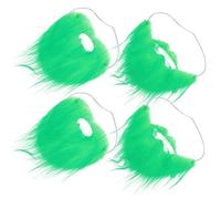 OATIPHO 4piezas Barbas Day of St Patrick Para Disfraces Cosplay Falsos Decorativos Franela Duradero