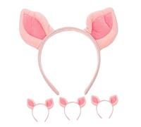 OATIPHO 4piezas Diadema De Cerdito Rosa Diadema De De Cerdo Para Cosplay Fiesta De Halloween y Navidad Accesorios De Disfraces Para Niñas y Niño Niña