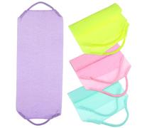 OATIPHO 4piezas Estropajo De Espalda Herramienta Exfoliante De Espalda Paños Exfoliantes Corporales Toalla De Suave y Cómodo