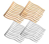 OATIPHO 4piezas Peines De Metal Peines De Dientes Laterales Pequeños Duraderos Adecuados Para Tipo De Cabello