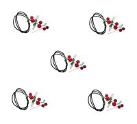 OATIPHO 5 Juegos Clips y Gomas para Cabello con Cereza Cristal Elegante Accesorios Suaves para Mujer y Niñas Multiuso para Peinados Casual y Formal