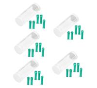 OATIPHO 5 Juegos Seleccionador de orejas de silicona reemplazo de puntas de cuchara para oreja herramienta puntas de cabeza de reemplazo de cera puntas de cuchara de oído abdominales Verde