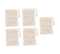 OATIPHO 5 Piezas Bolsa Exfoliante de Jabón de Malla Jabón y para Jabones Naturales Manos Ligera y Portátil para