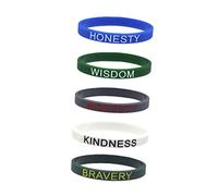 OATIPHO 5 Pulseras Deportivas Unisex De Silicona Con Mensaje En Inglés Para Motivar A Las De Varios Respetuosas Con La Piel