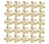 OATIPHO 50 Piezas Material para Diy de Horquillas de Flores Cobre Accesorios para Creación de Peinados Charms de Manualidades Diseño Chic y Elegante