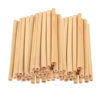 OATIPHO 50 Tubos Naturales de Caña para Abejas Albañiles 6 Pulgadas (7-9 Mm) para Colmenas, Recambios de Anidación Ecológicos para Jardín y Polinización Exterior