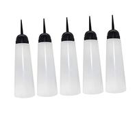 OATIPHO 5piezas Bote de Champú de Botella de Tinte Cabello Boquilla Oblicua Recargable para Uso Salón de Peluquería