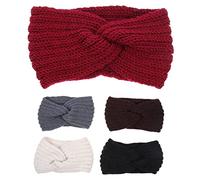 OATIPHO 5piezas Casco de Protección Auditiva Diadema de Invierno para Mujer Accesorios Decorativos Cabello Diademas de Crochet para Niña Pañuelo Cabeza de Moda Decoración Cabello Invierno