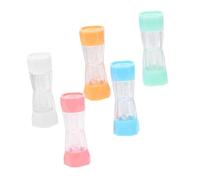 OATIPHO 5piezas Unidades Caja De Lentes y Organizador De Lentes Diseño Prueba De Fugas Superficie Lisa y Transparente Portátil para Viajes Trabajo y Uso Diario