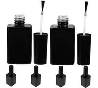 OATIPHO 6 piezas Botellas de Esmalte de Uñas de Vidrio Cuadradas con Cepillo para Gel y Laca Recargables para Salón y Viajes