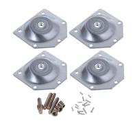 OATIPHO 6 Piezas de Conector Práctico para Patas de Mesa Almohadillas Biseladas de Placa de Hierro 70X67X12Mm Junta y Fijadores Plateados para Montaje de Muebles y Mesas