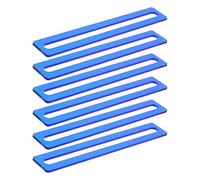 OATIPHO 6 Tiras Guía de Lectura para Dislexia en Acrílico Resistente, Marcadores de Seguimiento de Líneas Azules, Herramientas Portátiles Escuela, Biblioteca y Hogar