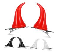 OATIPHO 6piezas Pinzas Para Pelo Demonio Horquillas Decorativas Accesorios Fiestas Halloween