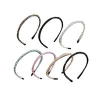 OATIPHO 7piezas Banda Cabello Diadema y Gemas de Imitación Accesorio Cabello para Boda y Niña Flores Decoración Brillante para Peinado Especial