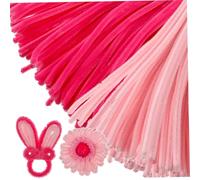 OATIPHO 800 Piezas barra giratoria artificial Blanco palitos suaves y difusos palo difuso suave hilo color limpiadores de tuberías limpiapipas con vástago de chenilla pelusa