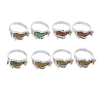OATIPHO 8piezas Anillo Termocrómico de Caballo Joyería Animal Que Cambia de Color Temperatura para Niñas Adolescentes y Adultos Anillos por Paquete Color Variable