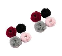 OATIPHO 8piezas Banda Cabello Cuerda Elástica Accesorios Creativos Cabello De Mujer Coleteros Negros Para Mujer Coleteros De Peluche Para Niña Bandas Pelo Escenario De Fiesta