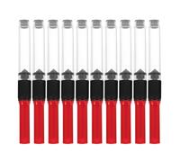 OATIPHO Absorbedor de Tinta para Bolígrafo 3.4 Mm Convertidor de Tinta de Plástico Rojo Herramienta de Absorción para Pluma Estilográfica Pack de 10 Unidades para Uso Escolar y Oficina