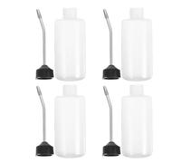 OATIPHO Aceitera para Máquina de Coser 120 Ml Bote Exprimible Boquilla Metálica y Tapa Protectora Set de 4 Piezas para Lubricación Precisa en Uso Doméstico E Industrial