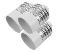OATIPHO Adaptador de Casquillo E27 a E14 Anillo Interior de Cobre para Conexión Estable Juego de 3 Unidades Compatible Portalámparas de Interior para Hogares y Oficinas
