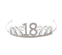 OATIPHO Adorno De Tarta De Cristal Decoración De Cumpleaños Accesorio De Decoración Tiara De Gemas Falsos