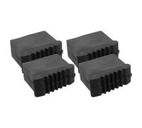 OATIPHO Almohadillas Antideslizantes para Patas de Escalera, Fundas de Goma Negra 30x70 Mm, 4 Piezas, Protectores Estabilizadores para Escaleras Plegables, Accesorio para Mejorar