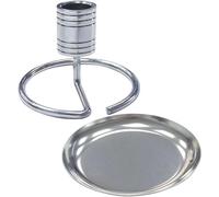 OATIPHO Asiento De Acero Inoxidable Base Para Quemar De Moxa Soporte Para Varillas De Incienso Para Uso Interiores Protección Contra Insectos