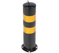 OATIPHO Barrera de Seguridad Columna de Advertencia y Poste de Bolardo de Seguridad de Acero Amarillo para Protección E Incremento de Visibilidad en Puertos y Vías Ciclistas