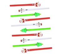 OATIPHO Bolígrafos de Gel Navideños con Luz LED 10 Piezas Surtidas Bolígrafos de Gel para Estudiantes y Material Escolar Tinta Suave Colores Navideños para Tomar Notas y Color Aleatorio