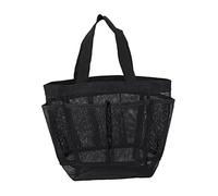 OATIPHO Bolsa de Cosméticos de Malla para Playa Tote Portátil para Maquillaje Organizador de Viaje Ligero y Resistente para Accesorios de Baño y Juguetes Infantiles Color Negro