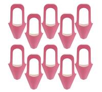 OATIPHO Bolsas de Papel Kraft para Flores Pequeñas 10 Unidades Color Rosa Fuerte, Bolsa con Forma de Ramo con Asas Resistentes para Embalaje y Obsequio en San Valentín, Bodas y Fiestas