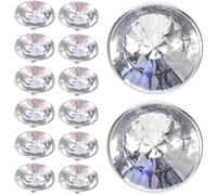 OATIPHO Botones de Sofá de Cristal Acrílico 20 MM 100 Piezas Transparentes para Coser Decoración para Muebles y Tapicería Tachuelas para Bricolaje y Manualidades