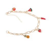 OATIPHO Brazalete de Encantos de Frutas para Mujer con Diseño de Manzanas Sandías y Cadena Joyería de Verano para Playa y Ocasiones Especiales