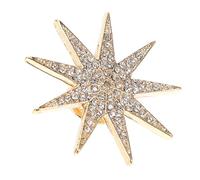 OATIPHO Broche De Insignia De Estrella De Seis Puntos Boutonniere Pins Ropa Decoración Retro Drinestone Pin Accesorios De Moda Para Mujeres Broche De Fiesta Pin De Apropiación