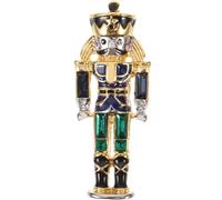 OATIPHO Broche Decorativo Soldado Cascanueces Pequeño de Aleación Azul Verdoso Lindo Pin de Solapa para Ropa y Sombreros Alfiler Festivo para Decoración y Obsequio