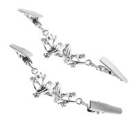 OATIPHO Broches para Suéter Mujer 2 Piezas Pinzas Metálicas Vintage Diseño de Pato Mandarín en Aleación de Zinc para Cardigans y Chales Clips de Cuello Retro Antideslizantes Accesorios