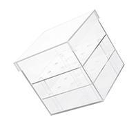 OATIPHO Caja de Flores Acrílica Transparente 9 Agujeros Soporte para Agua Estuche Cuadrado para Flores Preservadas y Arreglos Eternos Embalaje Floral para Decoración y Manualidades