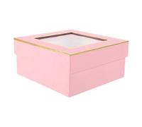 OATIPHO Caja De Obsequio De San Valentín Con Ventana Transparente Caja De Embalaje Para Obsequio De Cumpleaños Para Decorar De Flores