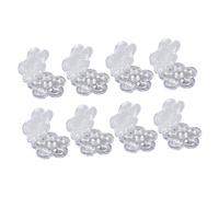 OATIPHO Caja de Viaje 8 Piezas 6 Compartimentos para Labiales y Correctores Recipientes Rellenables de Maquillaje Diseño Floral para y Muestras