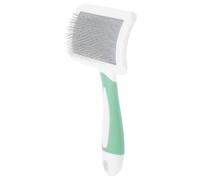 OATIPHO Cepillo Cardador Manual de Lana Artesanal Verde Herramienta para Fieltrar con Aguja Cepillo Giratorio Portátil con Mango de Madera para Proyectos DIY y Cuidado de Mascotas