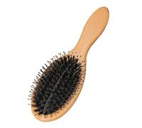OATIPHO Cepillo De Pelo De Cerdas De Jabalí Masajeador Para Mujer Peine De Madera Maciza Grande Alisador Antienredos Portátil Para Cabello Fino y Rizado