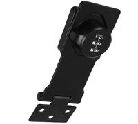 OATIPHO Cerradura de Combinación Mecánica para Gabinete 4.5 Pulgadas Triple Orificio, Acabado Mate Negro, Pestillo Seguro para Puertas y Cajones, Instalación Tornillos, Cerradura