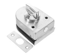 OATIPHO Cerradura de Puerta de Vidrio sin Taladro con Pestillo de Acero Inoxidable para Puertas Corredizas, Instalación Fácil y Seguridad en Hogares y Divisores Residenciales