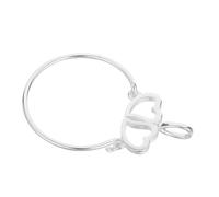OATIPHO Charm Holder Collar Plata Doble Diseño Minimalista Colgante Versátil para Mujer Diario y Fiestas